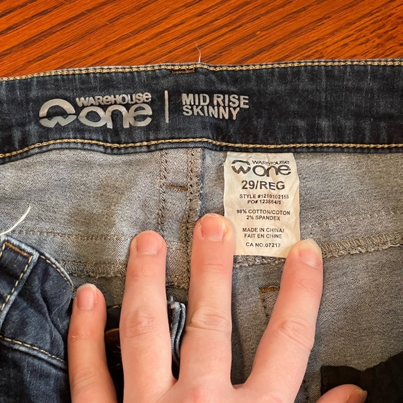 Warehouse one Jeans, Size 29 REG. - Picture 2 of 3